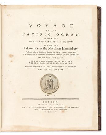 Cook, James (1728-1779) and James King (1750-1784) A Voyage to the Pacific Ocean.